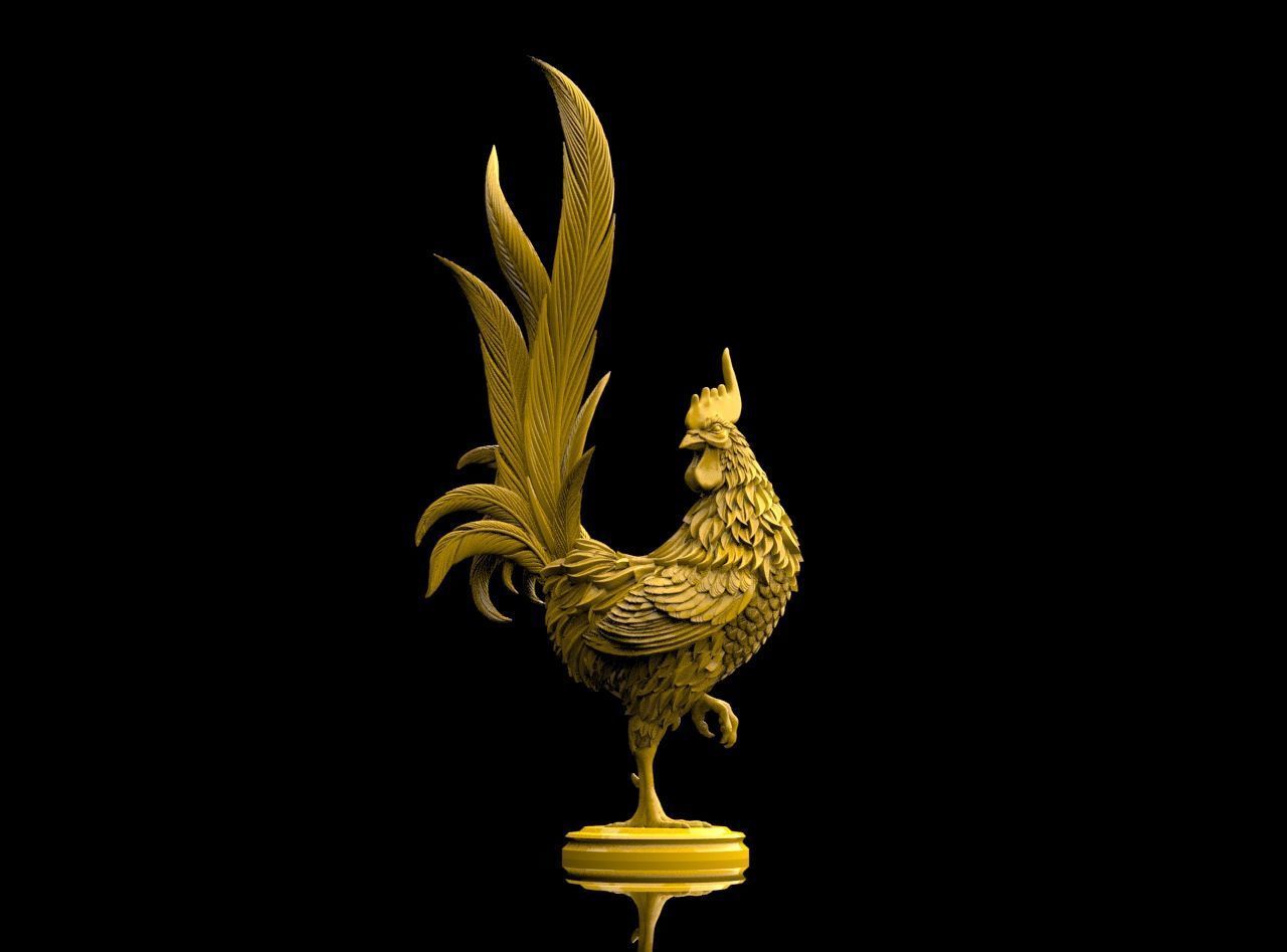 Rooster 3D print model_28