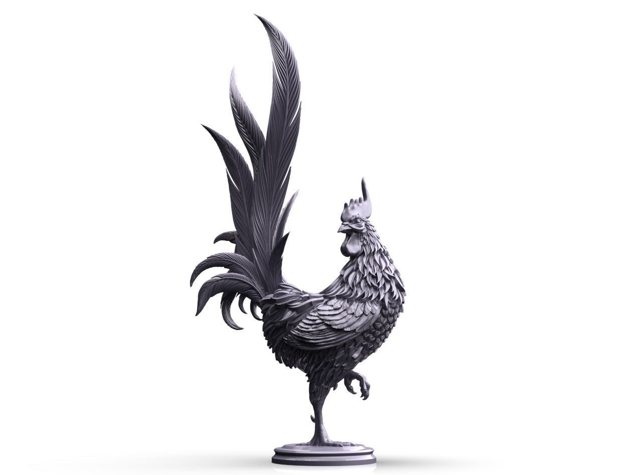 Rooster 3D print model_25