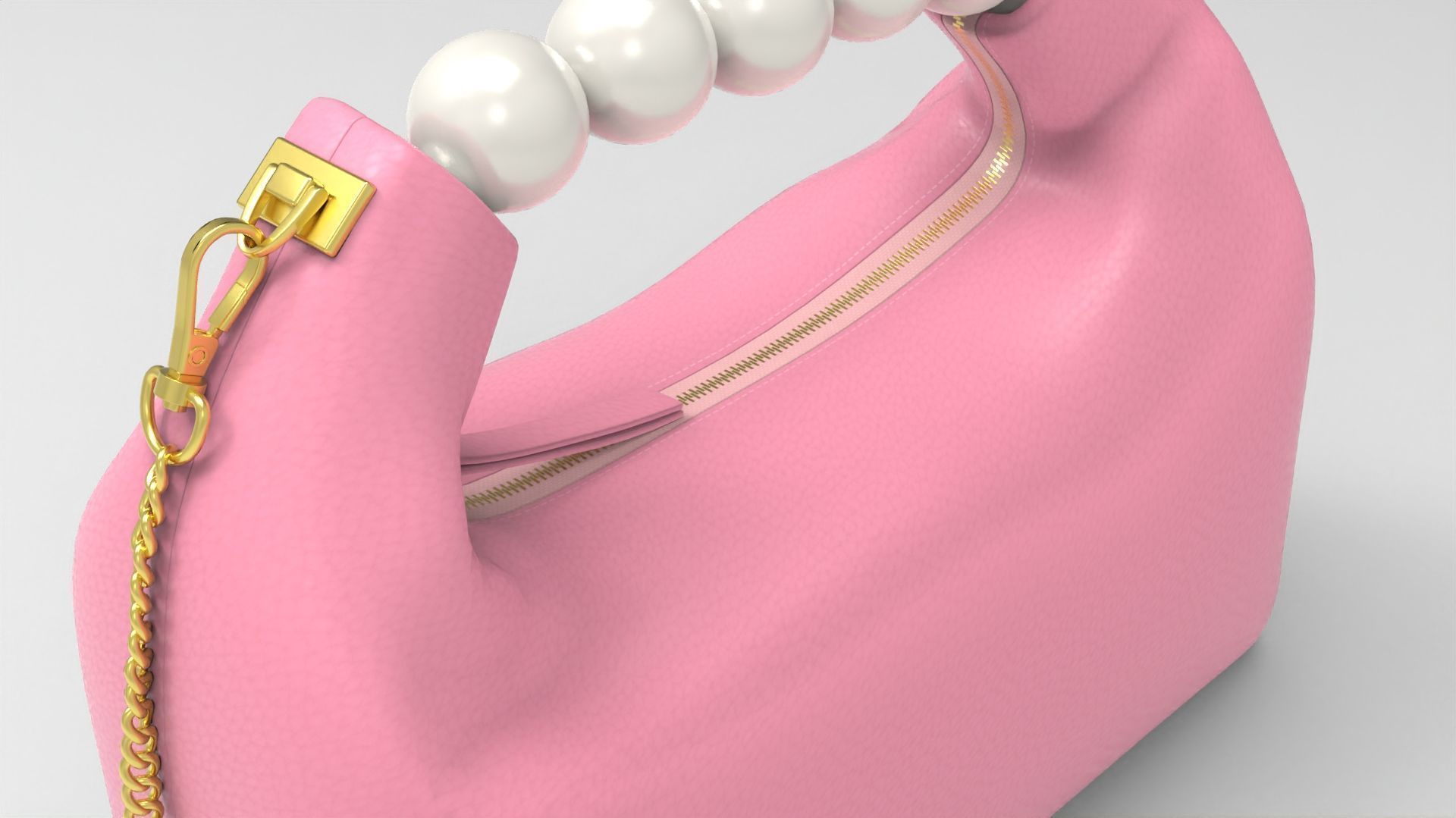 Highly Detailed Handbag Purse Model 039 Low-poly 3D model_5