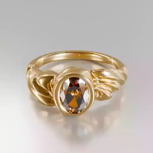 Solar Ember Ring - 3D print ready 3D print model 3D print model