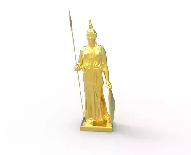 Scanned Athena Statue 3D print model