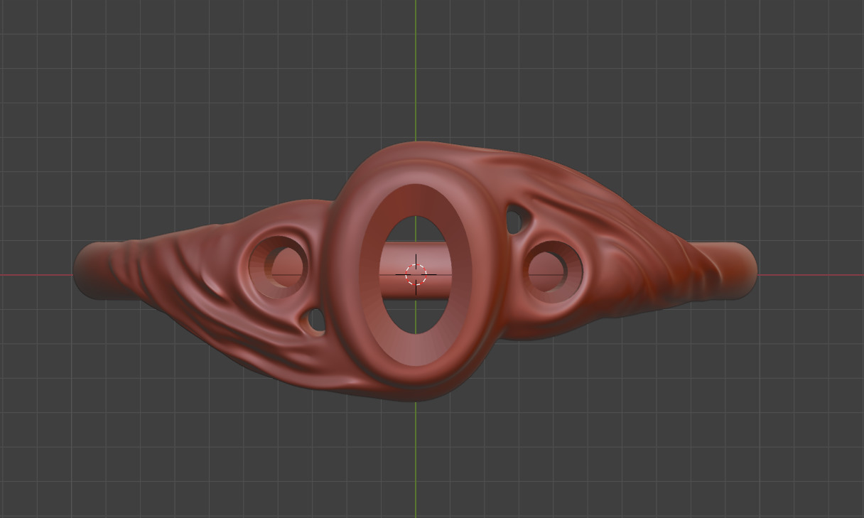 Ocean Whisper Ring - 3D Free print ready Free 3D print model Free 3D print model_4