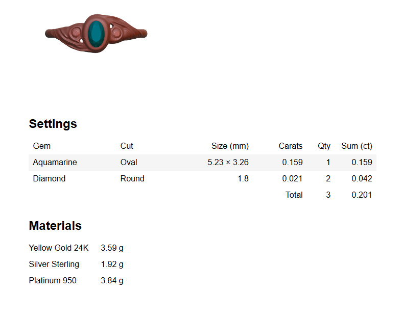 Ocean Whisper Ring - 3D Free print ready Free 3D print model Free 3D print model_3