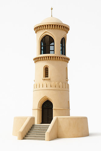 Sur Tower model Oman 3D model