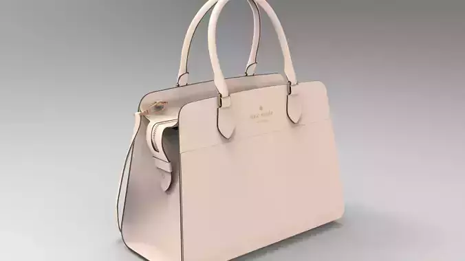 Highly Detailed Handbag Purse Model 033 Low-poly 3D model