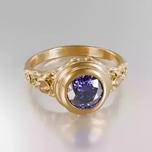 Shadow Orchid Ring - 3D Free print ready Free 3D print model