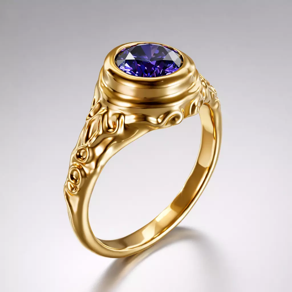 Shadow Orchid Ring - 3D Free print ready Free 3D print model Free 3D print model