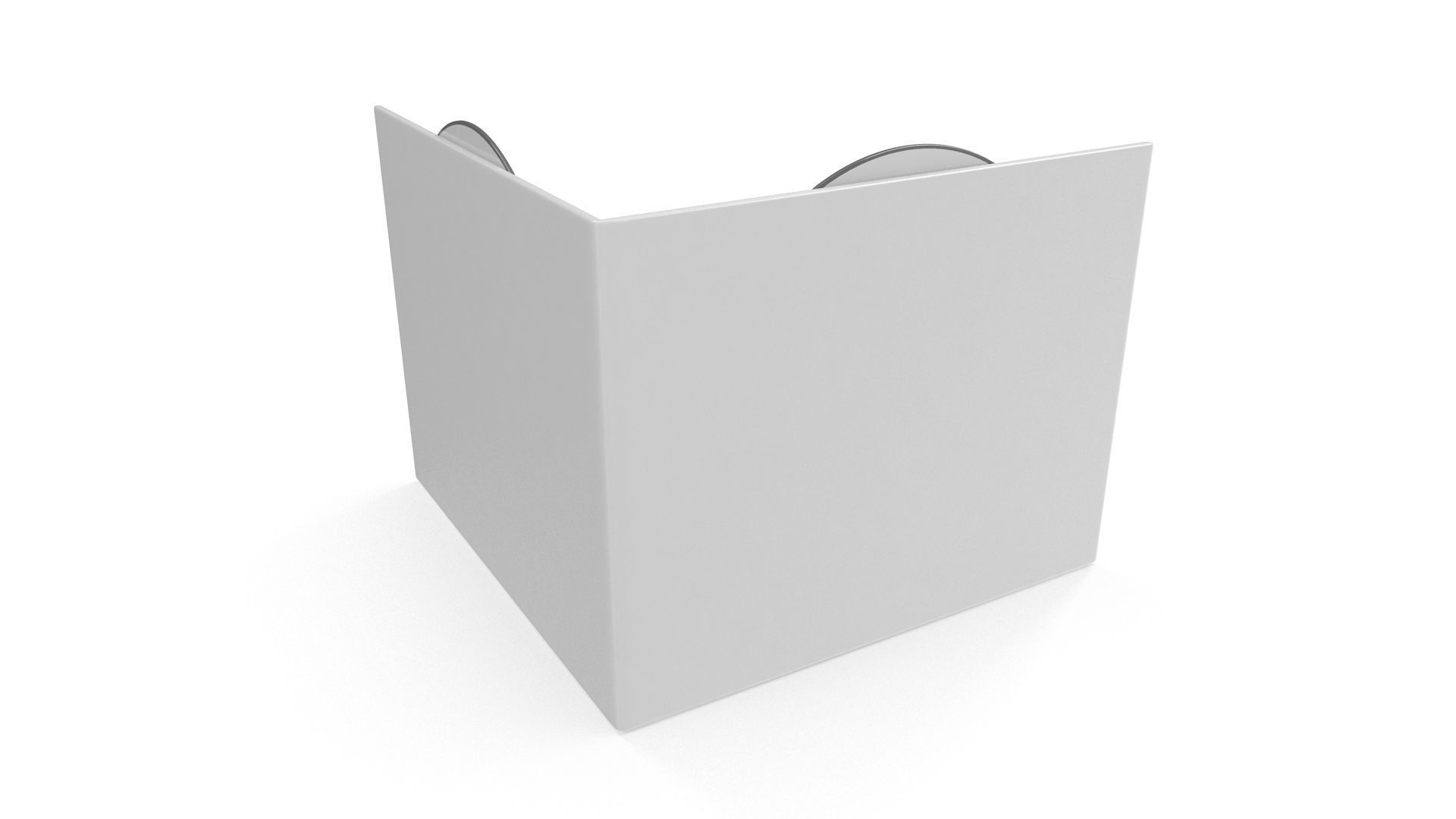 CD and Paper Cover Low-poly 3D model_3