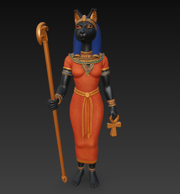 Bastet 3D print model_2