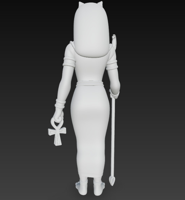 Bastet 3D print model_6