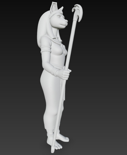Bastet 3D print model_4