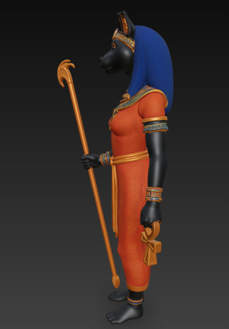 Bastet 3D print model_1