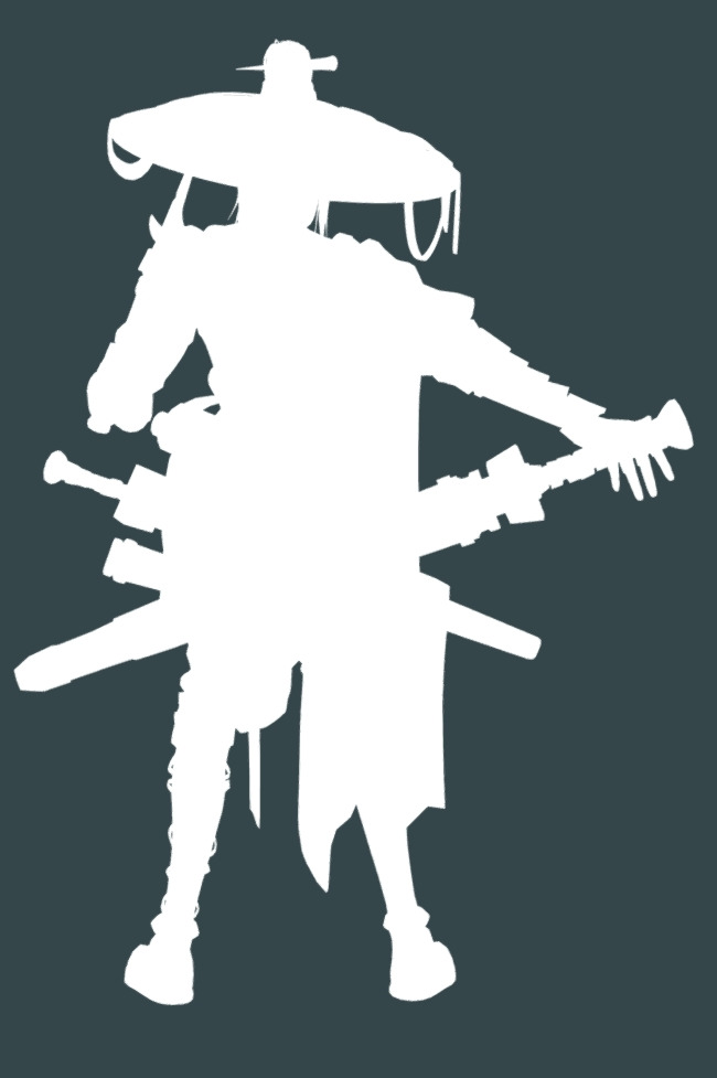 Female Assassin Low-poly 3D model_31