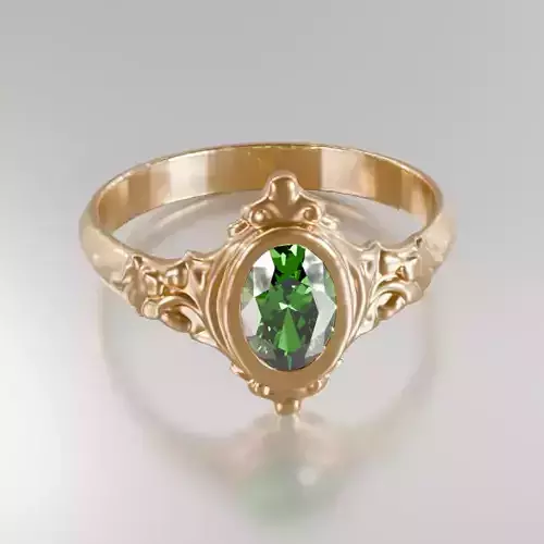 Emerald Forest Ring - 3D Free print ready Free 3D print model