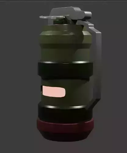 lowpoly hand grenade