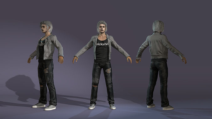 Quick silver from marvel Evan Peters 3D model