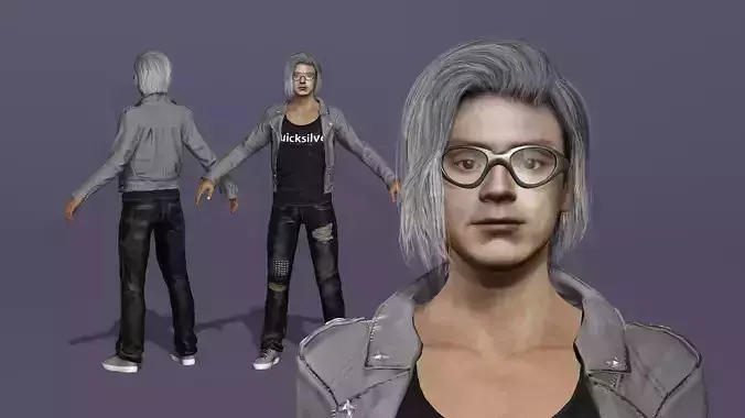 Realistic Character Quick silver from marvel Evan Peters