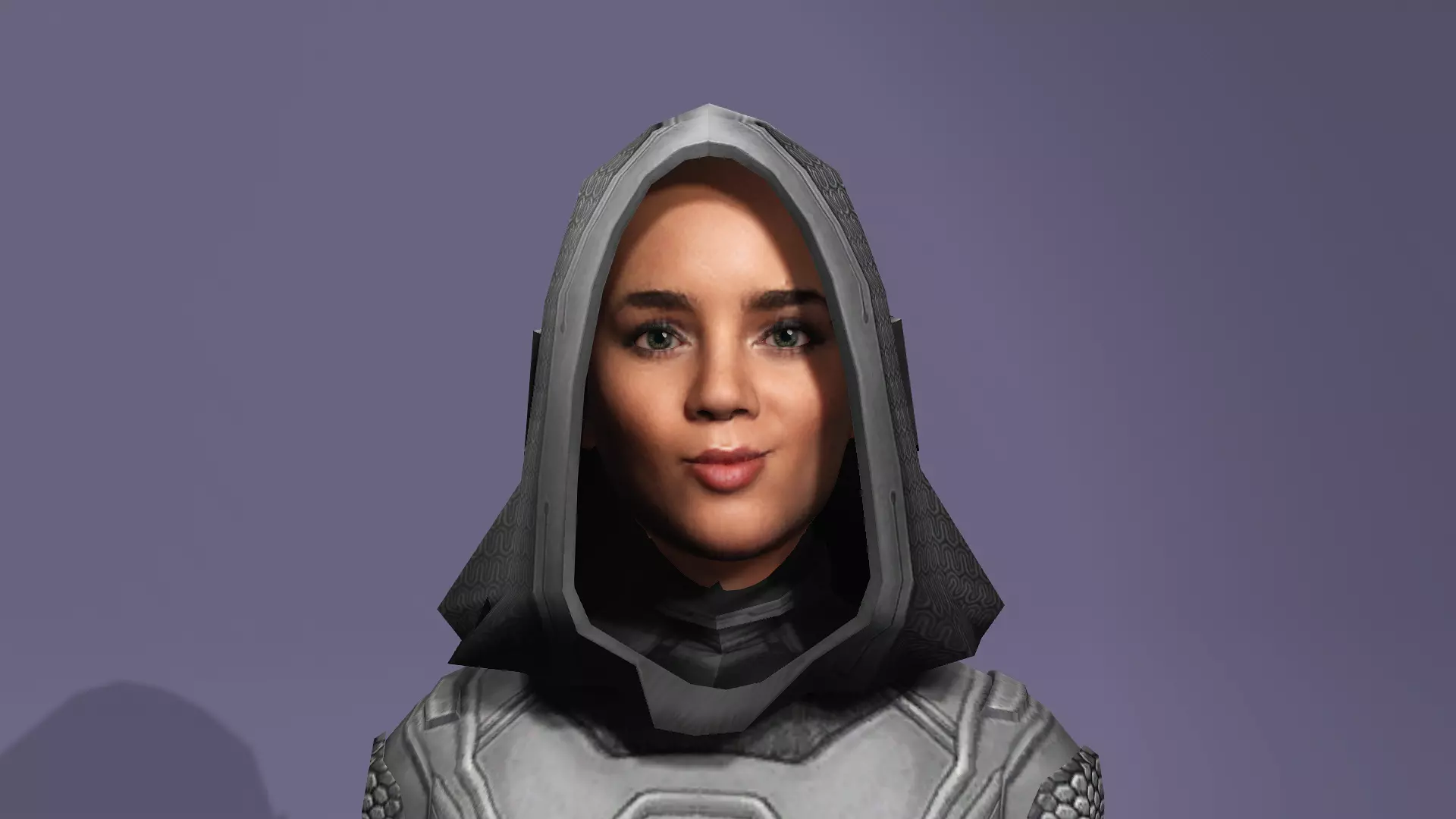 Female Superhero Character Ghost look from Thunderbolts 3D model_27