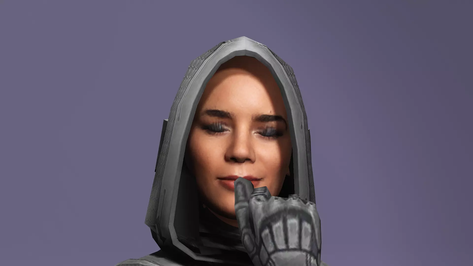 Female Superhero Character Ghost look from Thunderbolts 3D model_24