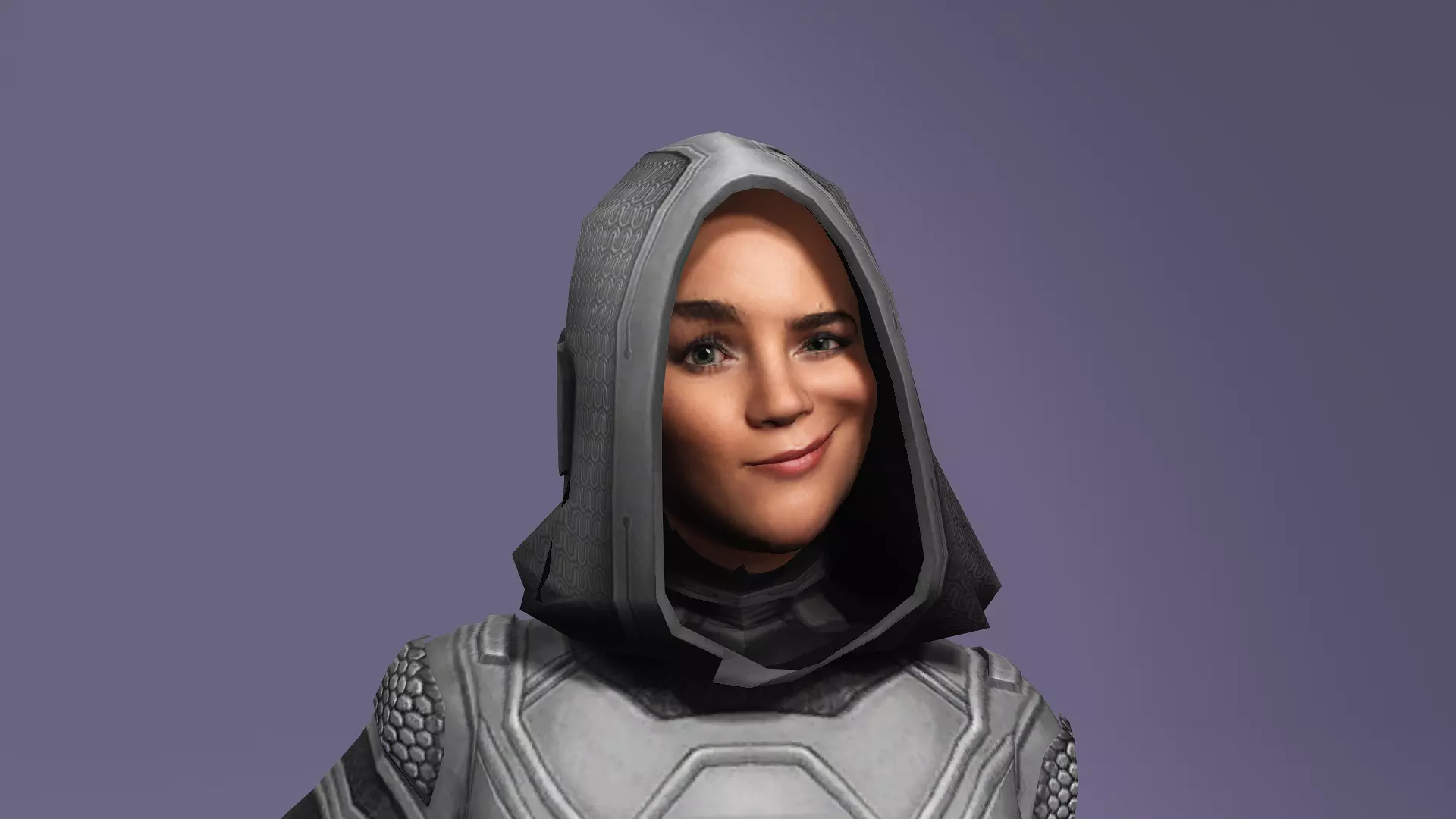 Female Superhero Character Ghost look from Thunderbolts 3D model_25