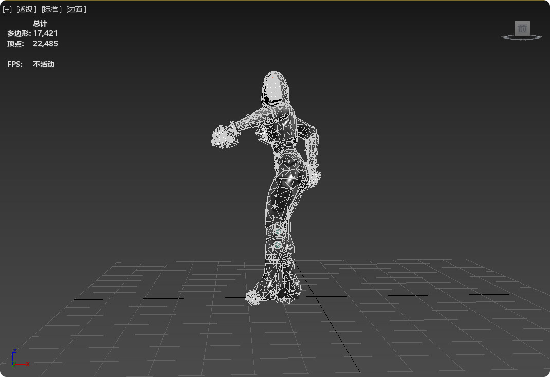 Female Superhero Character Ghost look from Thunderbolts 3D model_16