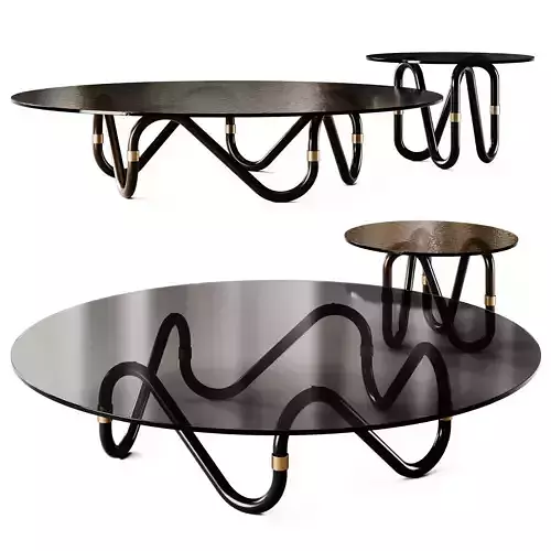 Borzalino Flow Glass Coffee Tables