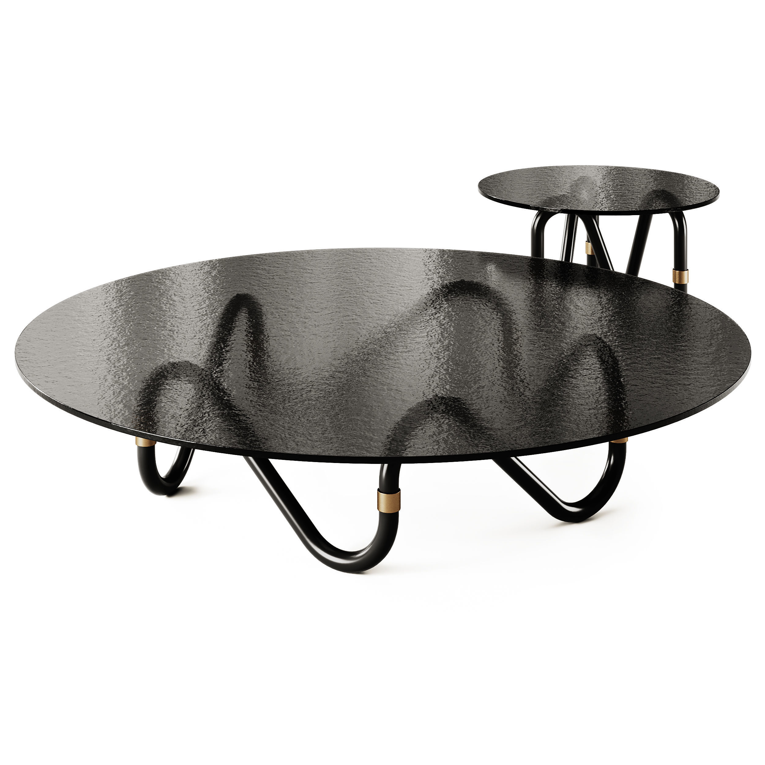 Borzalino Flow Glass Coffee Tables 3D model_3
