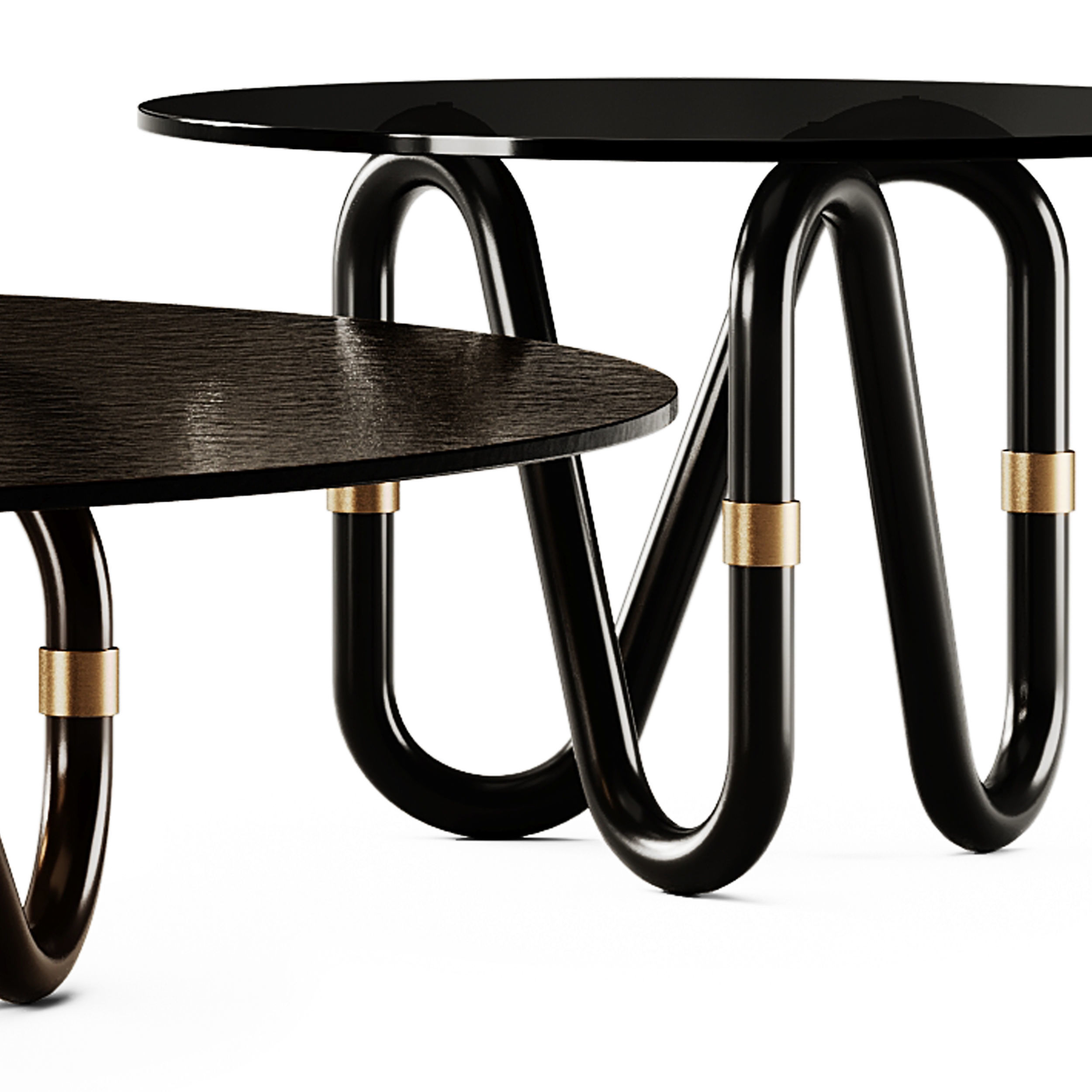 Borzalino Flow Glass Coffee Tables 3D model_5