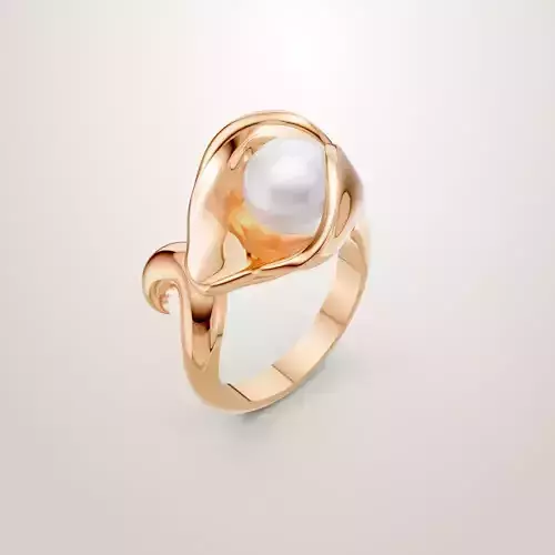 Pearl Lily Ring