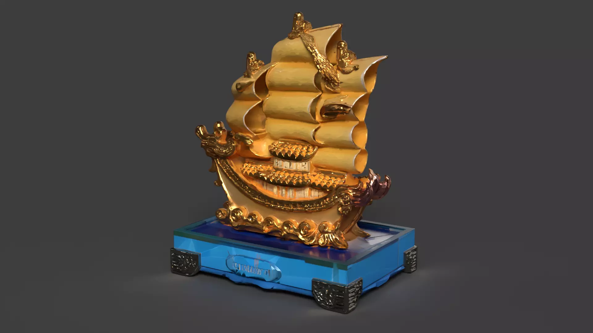 Chinese dragon Low-poly 3D model