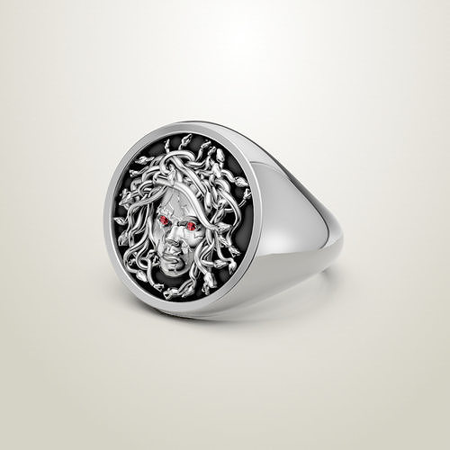 Gorgo Medusa Ring Anello Medusa 3D print model