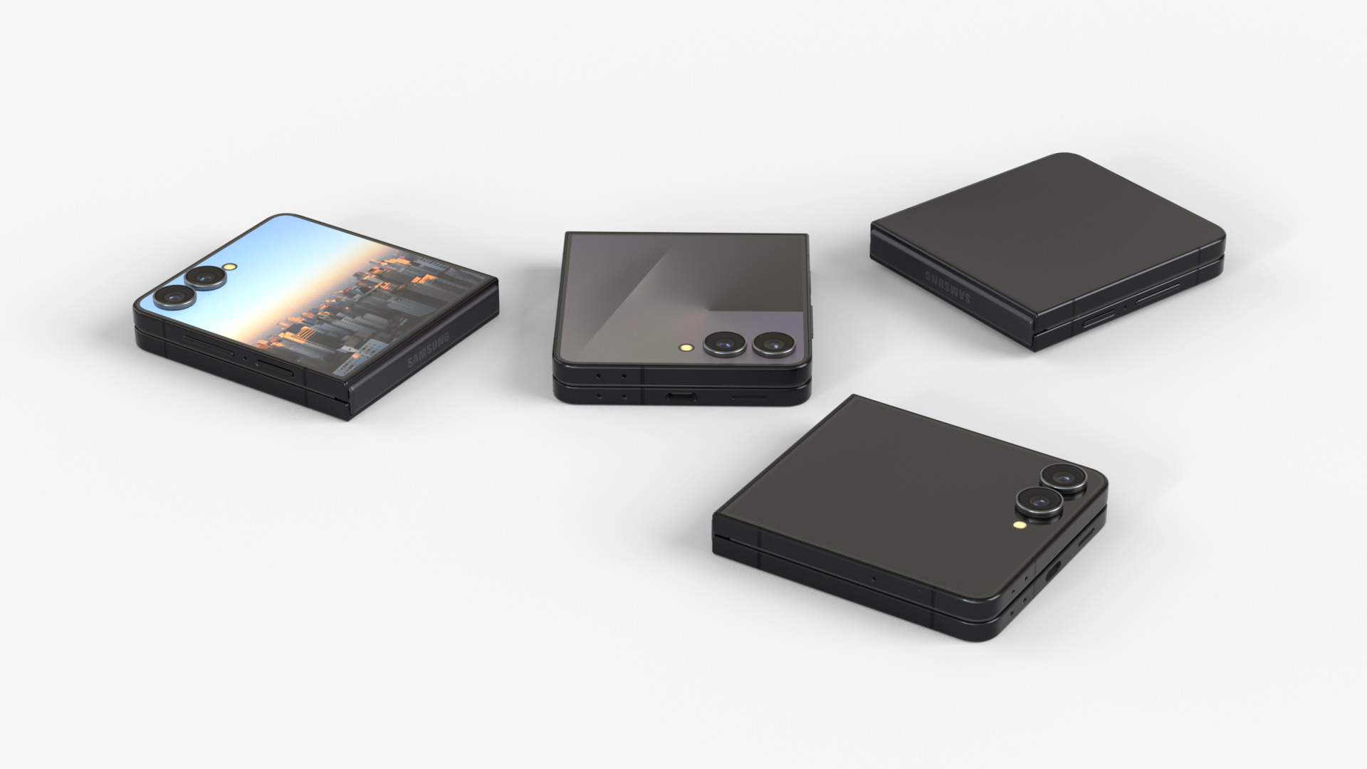 Samsung Galaxy Z Flip 7 Jetblack 3D model_6