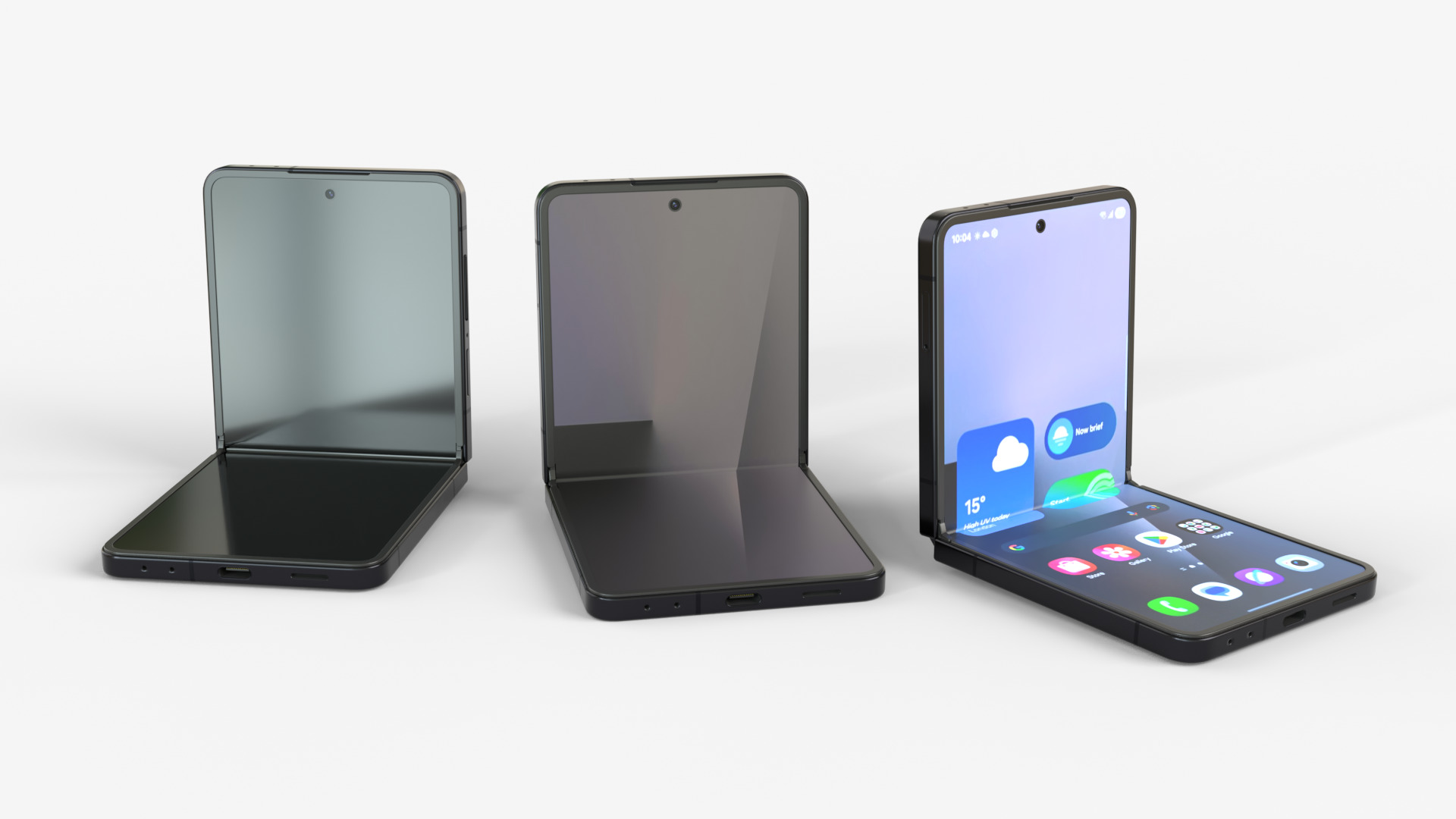 Samsung Galaxy Z Flip 7 Jetblack 3D model_4