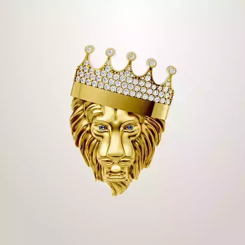 Lion king pendant Silver Gold