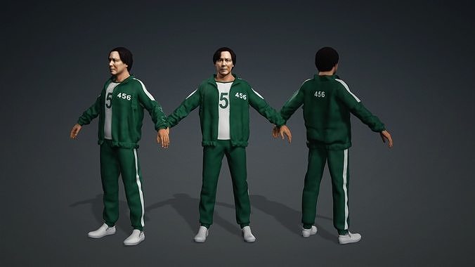 Squid Game protagonist Lee Jung Jae 3D model