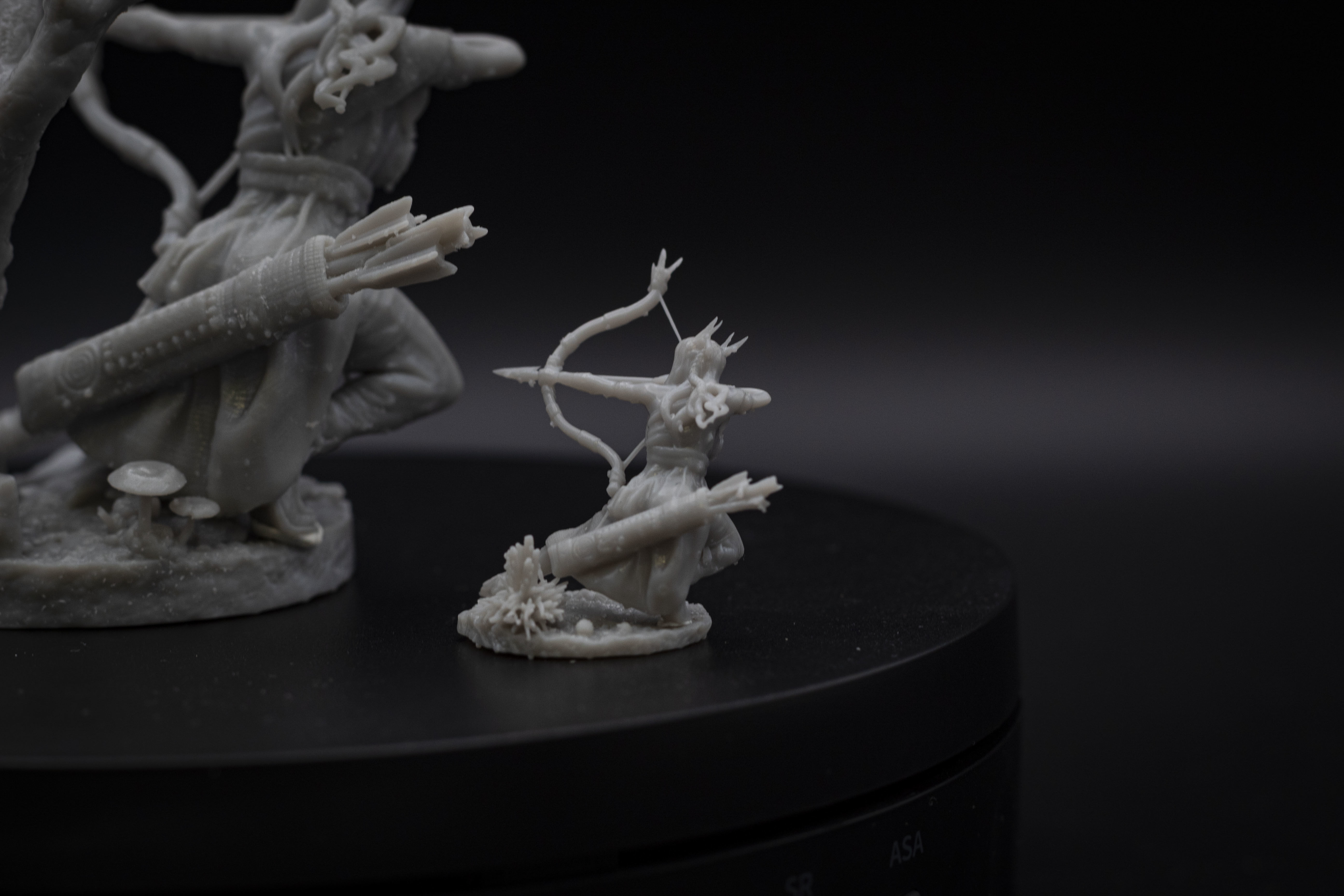 Aiyana Haseya STL Miniature Hunting Pose 32mm Scale 3D print model_11