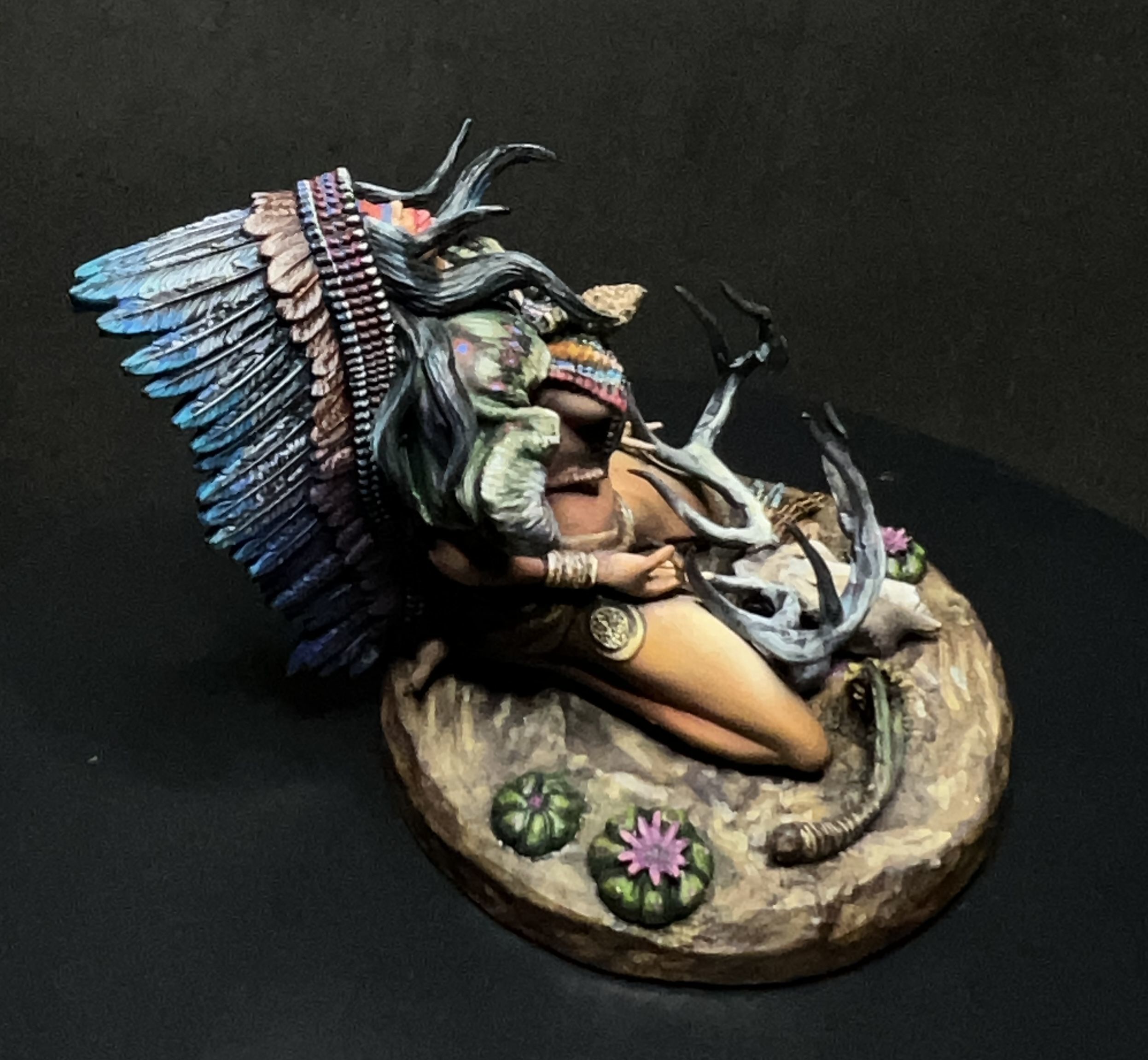 Aiyana Haseya STL Miniature  Trance Ritual 32mm Scale 3D print model_10