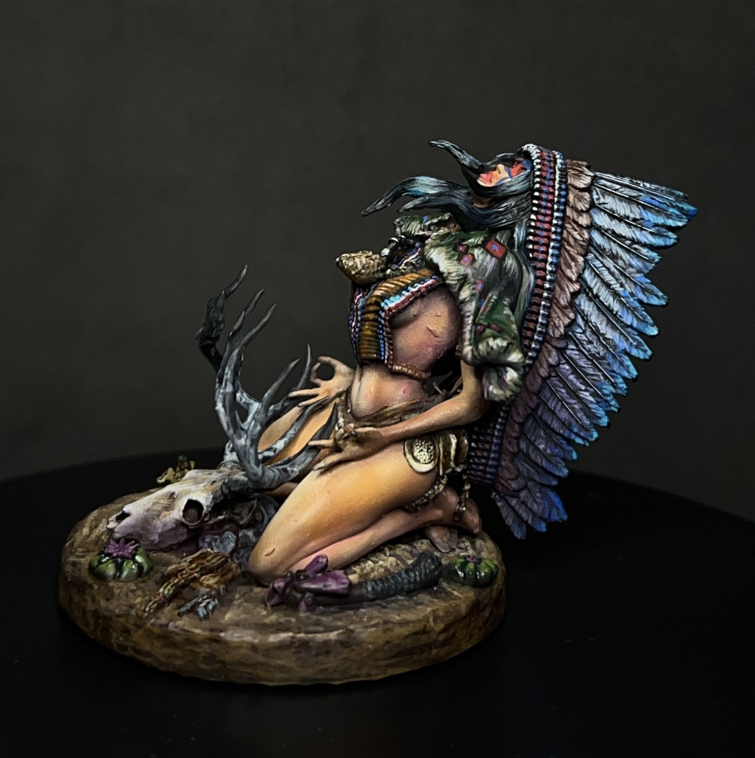 Aiyana Haseya STL Miniature  Trance Ritual 32mm Scale 3D print model_8