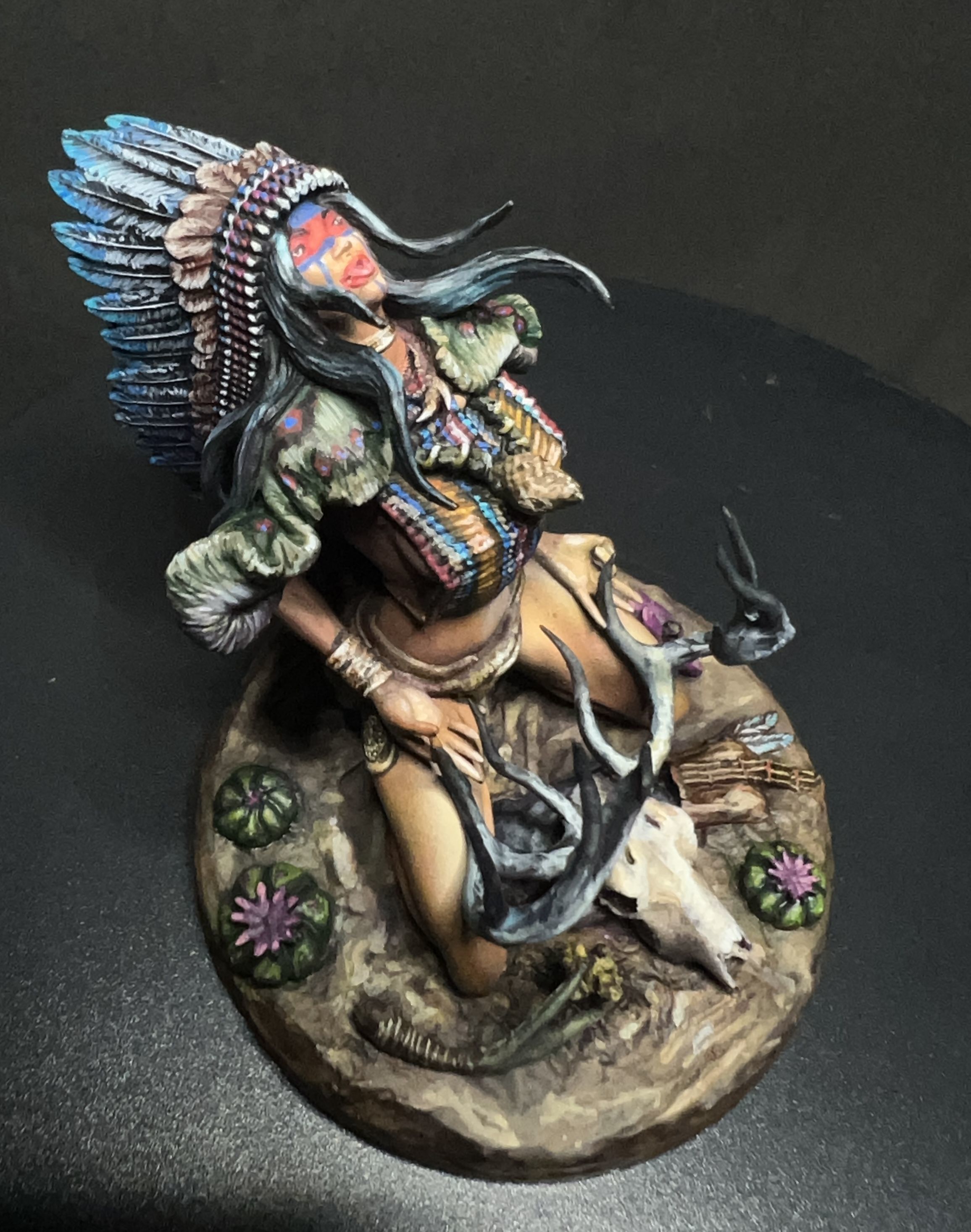 Aiyana Haseya STL Miniature  Trance Ritual 32mm Scale 3D print model_7