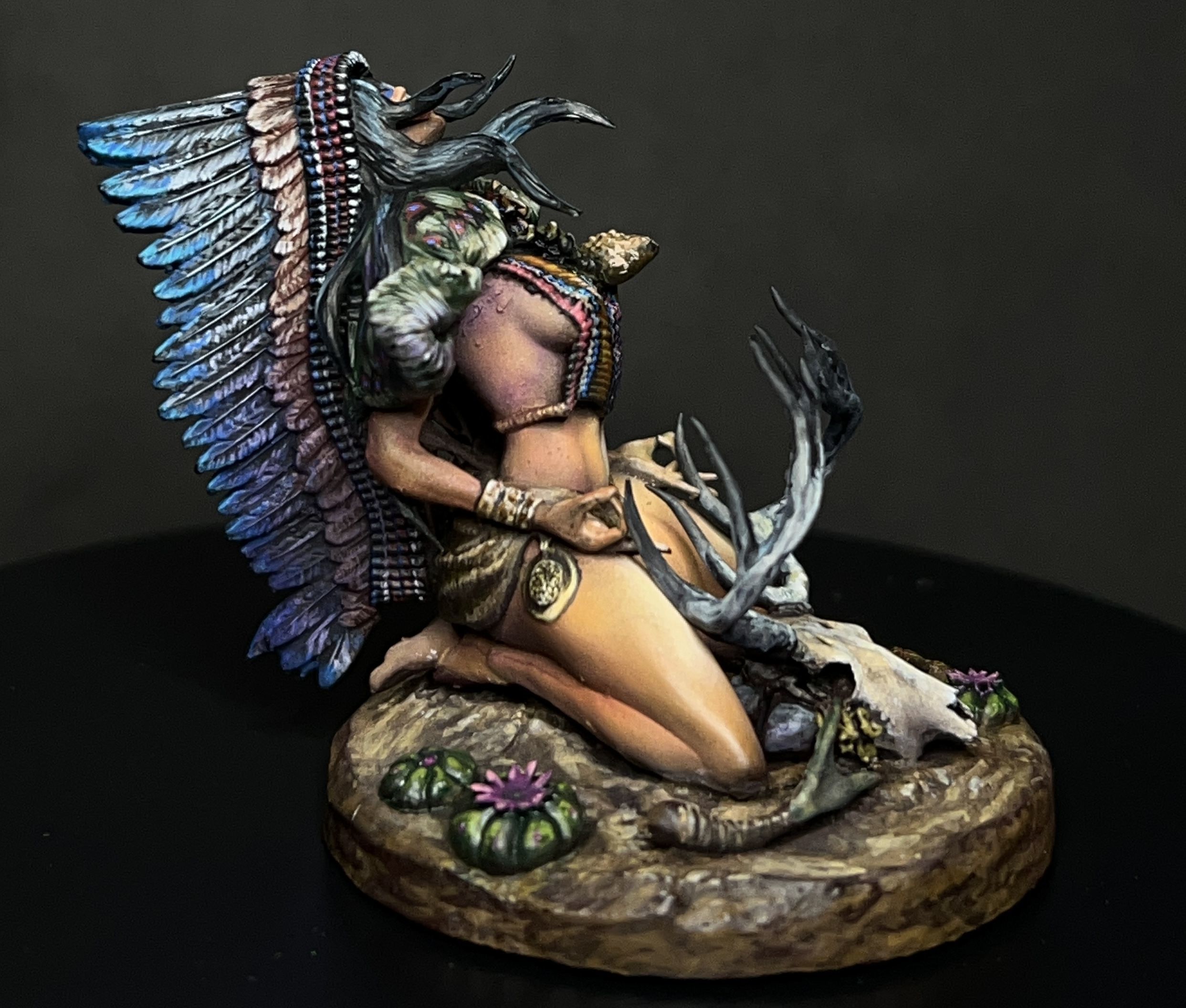 Aiyana Haseya STL Miniature  Trance Ritual 32mm Scale 3D print model_9