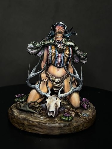Aiyana Haseya STL Miniature  Trance Ritual 32mm Scale 3D print model
