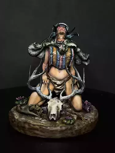 Aiyana Haseya STL Miniature  Trance Ritual 32mm Scale