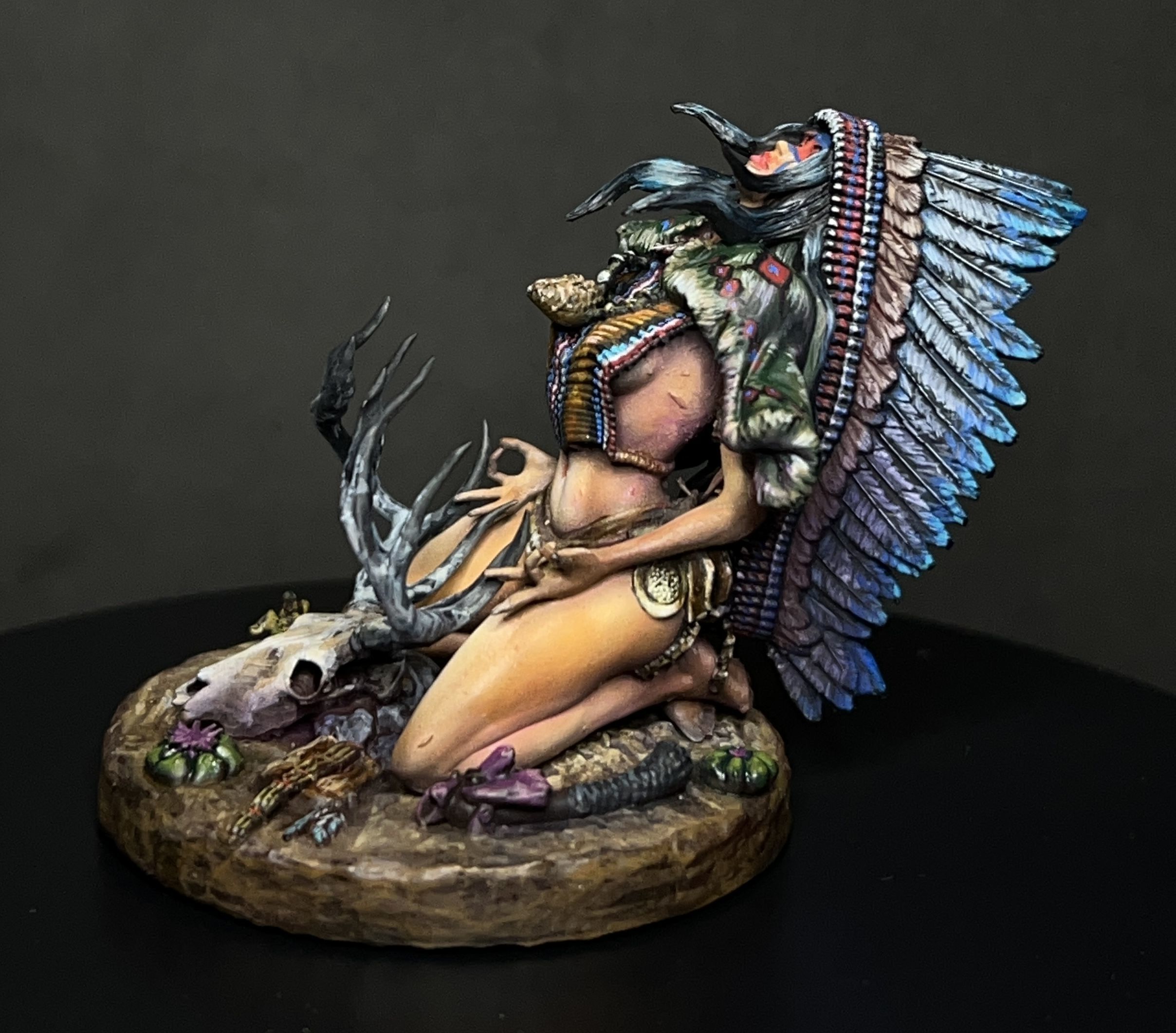 Aiyana Haseya STL Miniature  Trance Ritual 32mm Scale 3D print model_21