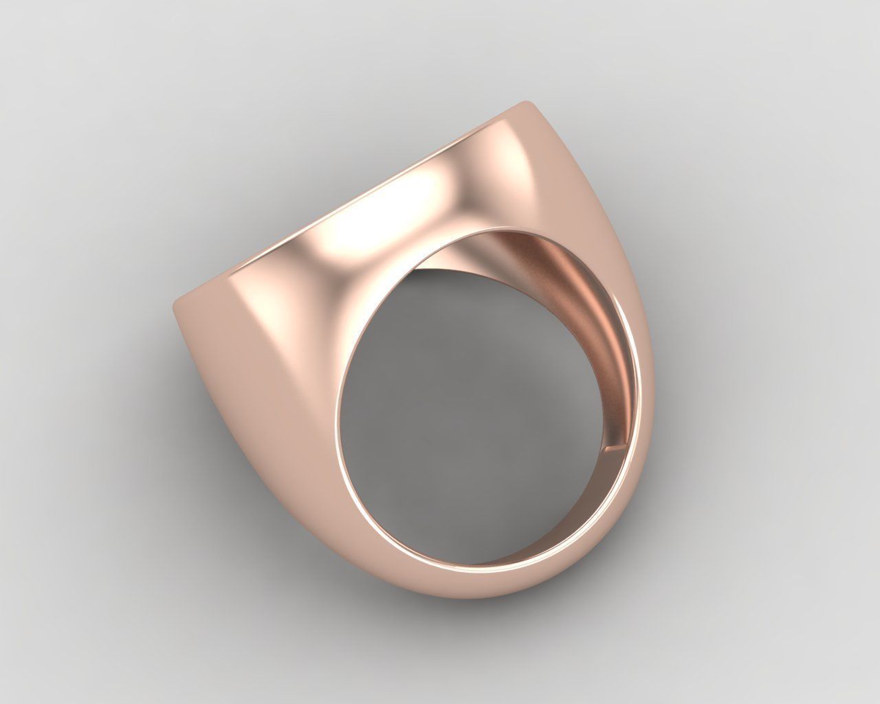 Round gemstone Ring Base 20MM top in All sizes 185-MWC 3D print model_10