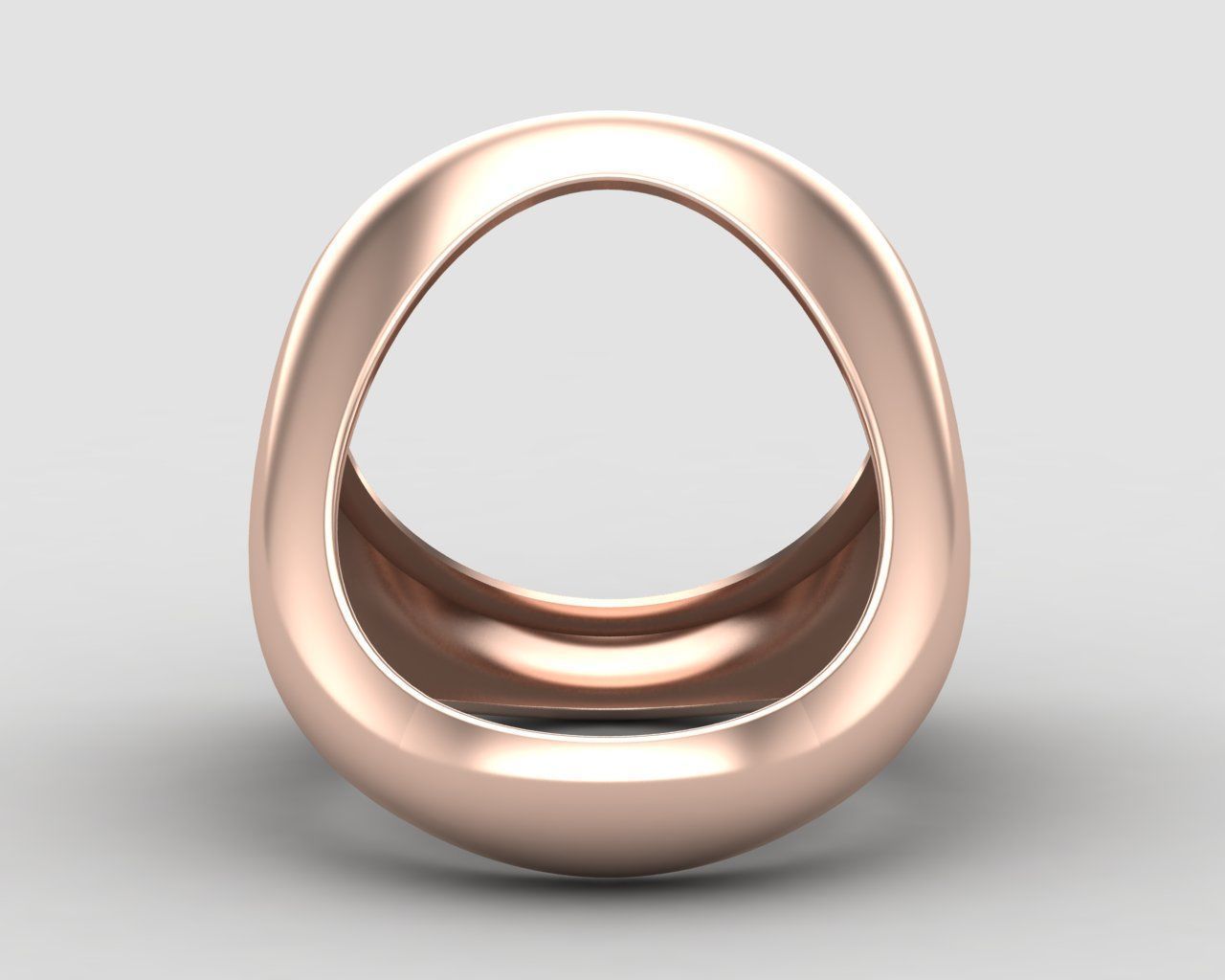 Round gemstone Ring Base 20MM top in All sizes 185-MWC 3D print model_9