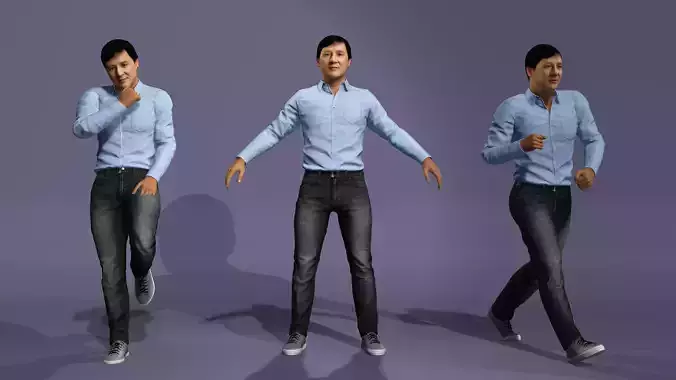 Realistic Male Model Similar to Jackie Chan