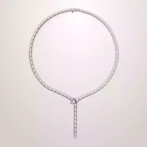 Bvlgari Serpenti Necklace full pave diamonds