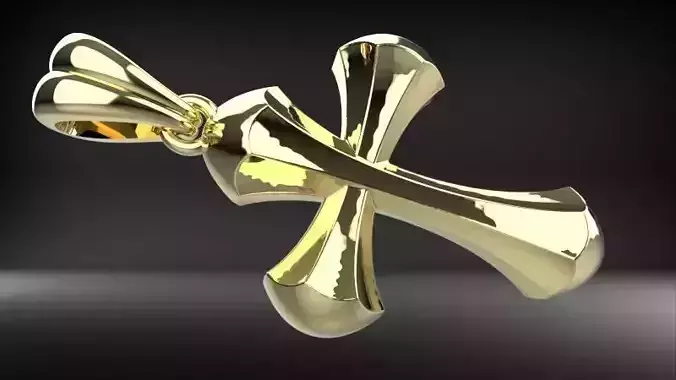 STYLISH HIP HOP CROSS PENDANT 