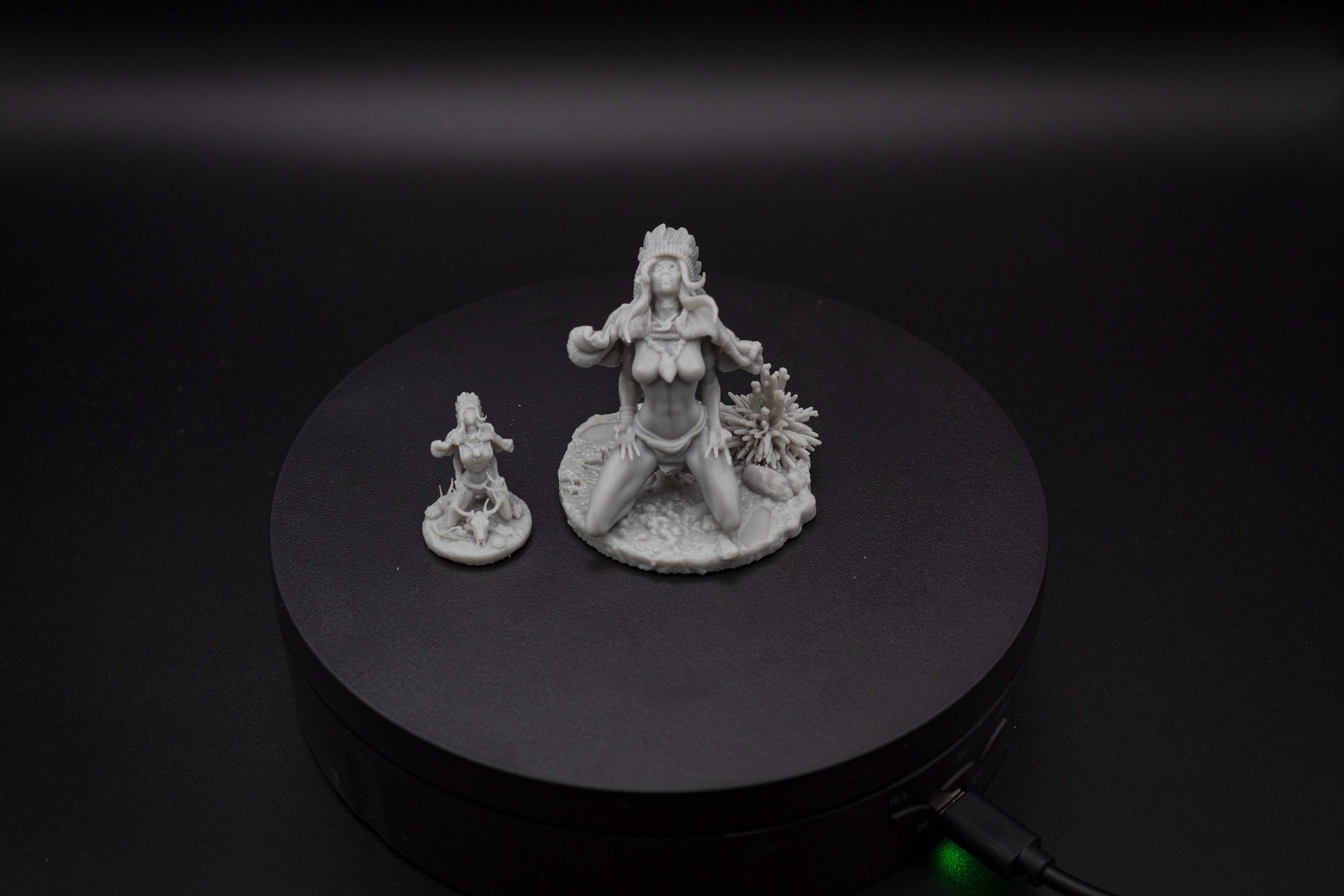 75mm Topless Aiyana Haseya STL Trance Ritual Miniature 3D print model_3