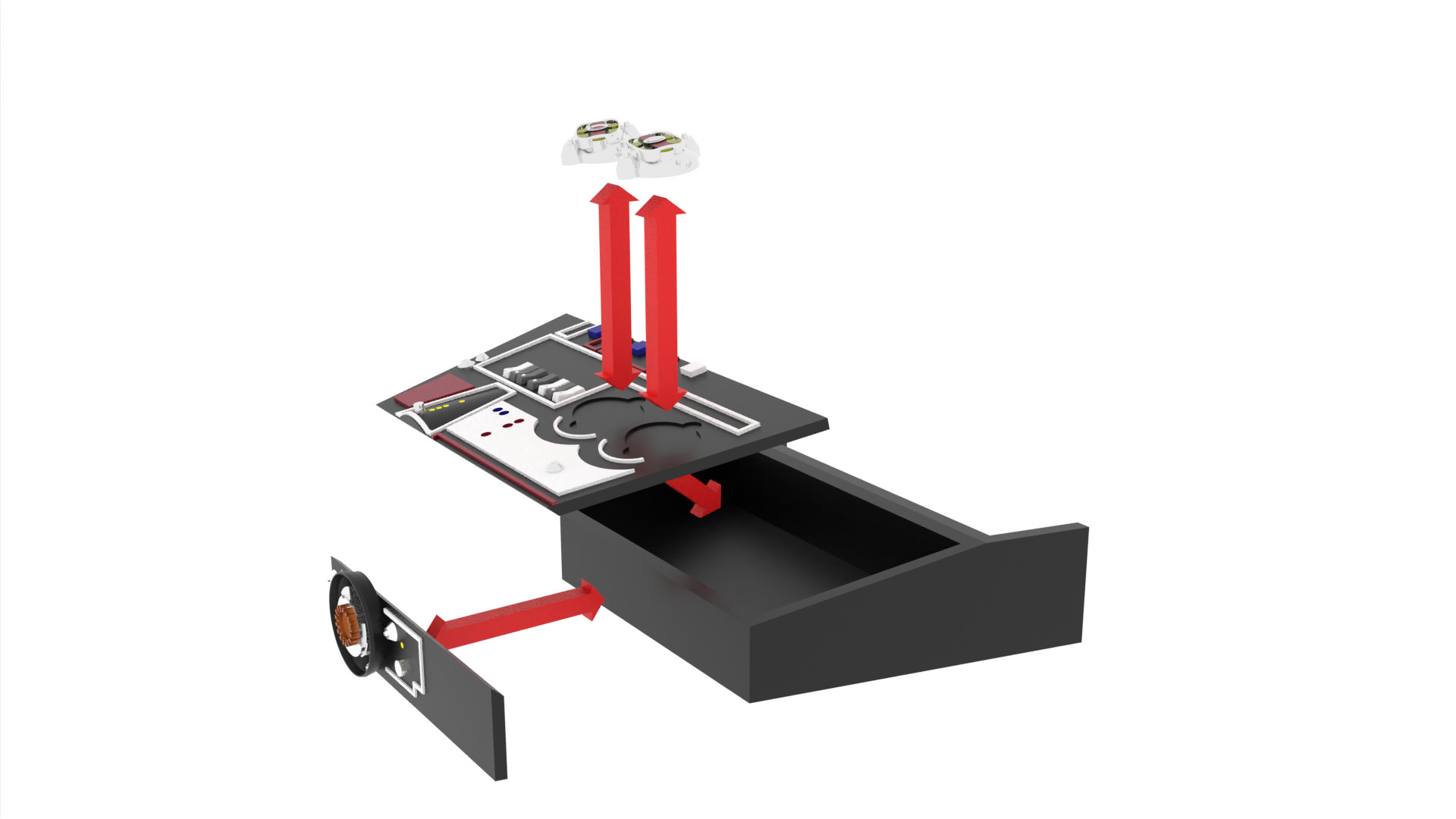Set 3c - Control Panels Wall straight 1-12 scale Blackseries 3D print model_29